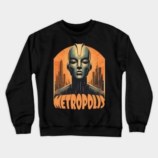 Metropolis retro poster Crewneck Sweatshirt